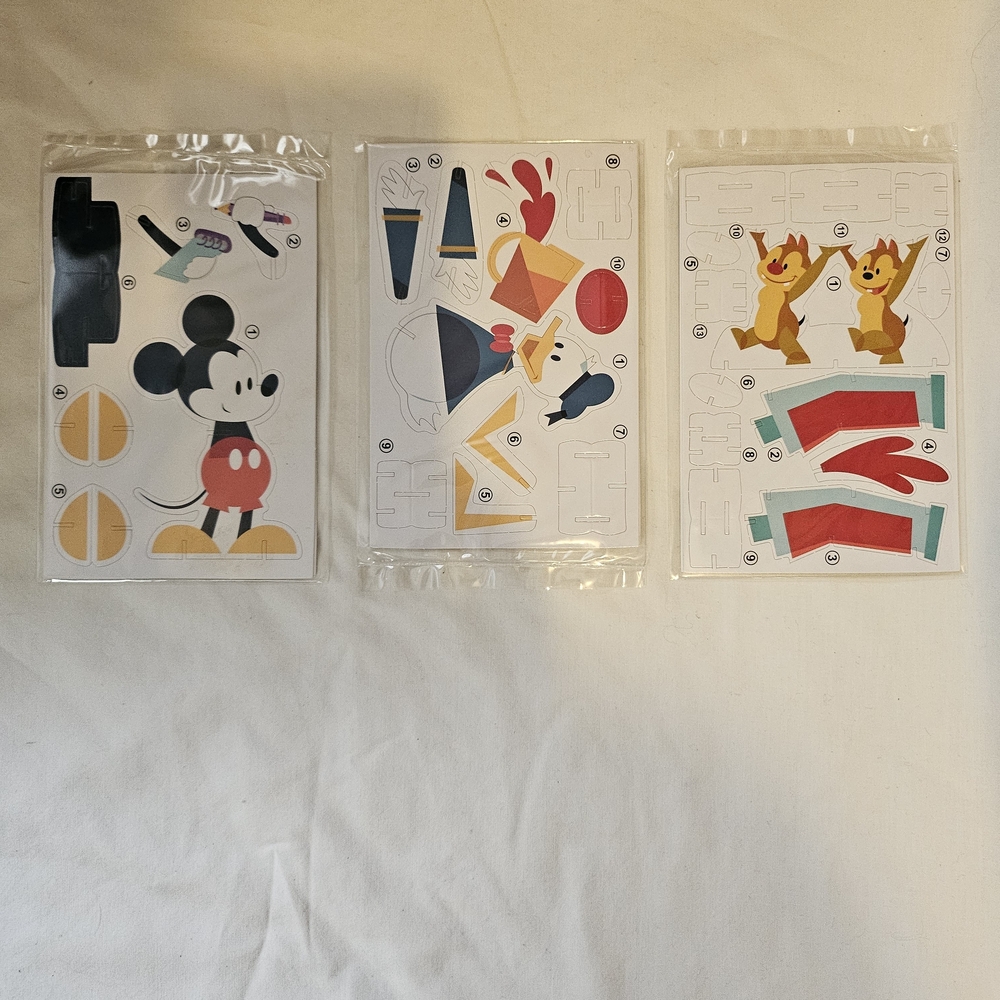 Disney Theme Park Character 3-D Puzzle Set